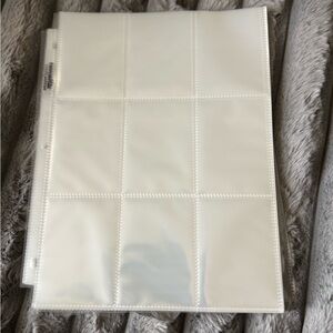 White Binder Sheet Protector